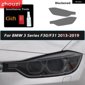 BMW スモークブラック TPU ステッカー ヘッドライト フィルム F40 F22 F44 F30 F31 G20 F34 F32 F36 F10 G30 F06 F07 F12 F01 G11 - F30 31 2013-2019