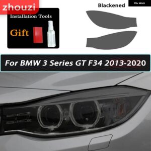 BMW スモークブラック TPU ステッカー ヘッドライト フィルム F40 F22 F44 F30 F31 G20 F34 F32 F36 F10 G30 F06 F07 F12 F01 G11 - F34 13-2020