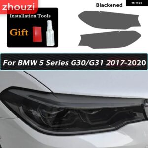 BMW スモークブラック TPU ステッカー ヘッドライト フィルム F40 F22 F44 F30 F31 G20 F34 F32 F36 F10 G30 F06 F07 F12 F01 G11 - G30 31 17-20