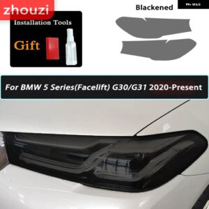 BMW スモークブラック TPU ステッカー ヘッドライト フィルム F40 F22 F44 F30 F31 G20 F34 F32 F36 F10 G30 F06 F07 F12 F01 G11 - G30 31 20-On