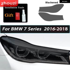 BMW スモークブラック TPU ステッカー ヘッドライト フィルム F40 F22 F44 F30 F31 G20 F34 F32 F36 F10 G30 F06 F07 F12 F01 G11 - The 7 16-18