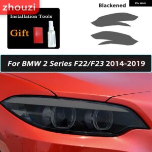 BMW スモークブラック TPU ステッカー ヘッドライト フィルム F40 F22 F44 F30 F31 G20 F34 F32 F36 F10 G30 F06 F07 F12 F01 G11 - F22 23 14-19