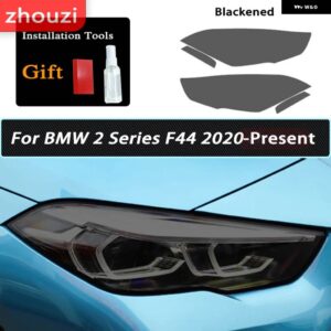 BMW スモークブラック TPU ステッカー ヘッドライト フィルム F40 F22 F44 F30 F31 G20 F34 F32 F36 F10 G30 F06 F07 F12 F01 G11 - F44 20-On