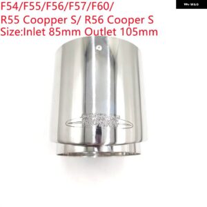 BMW 4色 グロスカーボンマフラー先端排気先端 ミニクーパー S R55 R56 R57 R58 R59 R60 R61 F54 F56 F57 F60 - 85MM-105MM Stainless