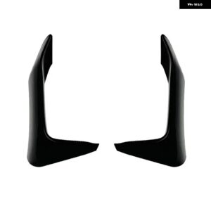 BMW フロント フォグランプ カバー 3シリーズ 4シリーズ F80 F81 F82 F83 M3 M4 2014-2020 カナード バンパー サイド スポイラー スプリッターカーボン - Gloss Black B