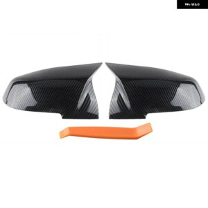 BMW 1ペア 1 2 3 4シリーズ F20 F21 F30 F32 F36 F35 12-17 バックミラー カバー グロスブラックカーボンサイド ウイング ミラー キャップ - Carbon Fiber