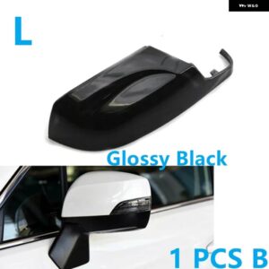 スバル 外側バックミラー ウィンカーランプ リアビューカバー アウトバック 15-18 XV 13-16 レガシィ フォレスター インプレッサ - 1　PC　B　Gloss　Black　L