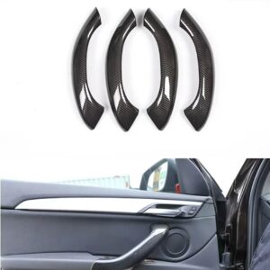 BMW X1 F48 2016-2018 ABS マット車インナードアハンドル トリム カーアクセサリー X2 F47 2018 4個 - carbon fiber