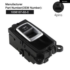 テスラ 1038107-01-D 1038107-02-C 電動パワードアロックオープニングスイッチ ボタン モデル X 103810701D 1 - 1038107-02-C