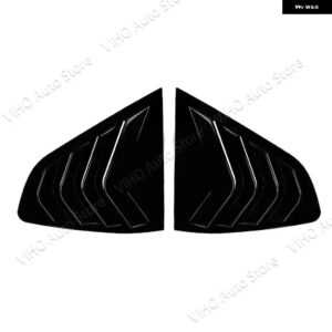 BMW リアルーバーウィンドウサイドシャッターカバー X4 G02 28I 30I 35I M40I 2018-24 + トリム ステッカー エアベント - Gloss Black