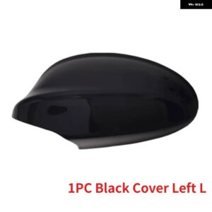 BMW サイドバックミラー フレーム カバー トリム ハウジング シェル加熱ガラス レンズ 3シリーズ E90 320I 325I 328I 330I 2005-2008 - Black Cover Left L
