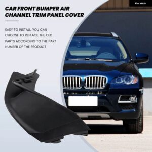 BMW フロント バンパー エアチャンネル トリム パネル X6 F16 2013-2019 35IX 28IX 30DX 50IX エアダクト トリム カバー - BLACK LEFT