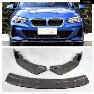 BMW フロント バンパー スポイラー リップ 1シリーズ F20 M スポーツ 2019 カーボンルック/マット/グロスブラック車アンダースプリッターブレード - Carbon Fiber Look