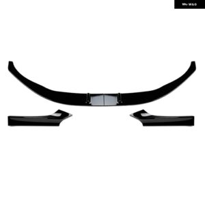 BMW 2シリーズ F22 F23 M スポーツ 2014-2021 M235I M240I ABS カーボンルック/グロスブラックフロント バンパー スポイラー リップ + - Glossy Black