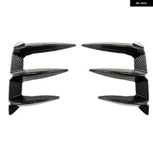 BMW リア バンパー リップサイド スポイラー スプリッター カナード エアベント トリム X3 G01 25I 28I 30I 35I 40I Mパックフェイスリフト 2021 - 2023 + - Type B Carbon Look