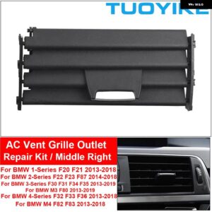 BMW フロントミドルセンター AC ベント グリル クリップスライダーリペアキット 1 2 3 4シリーズ F20 F22 F30 F31 F35 F32 F36 M3 M4 F80 F82 - Middle Right