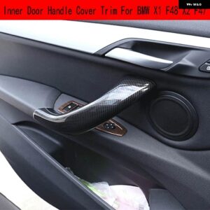 BMW 4個 ABS 車インナードアハンドル カバー トリム X1 F48 2016-2019 X2 F47 2018-2020 - Carbon fiber pattern
