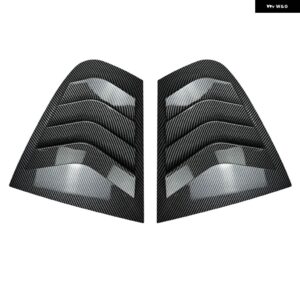 BMW リアサイドウィンドウルーバーシャッターカバー トリム 3シリーズ F30 F31 318I 320I 325I M スポーツ 2013-19 グロスブラック/カーボンルック - Carbon Fiber Look