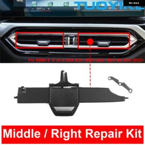 BMW 車ミドルセンター AC エアコン ベント グリル クリップスライダーリペアキット 3/4シリーズ I3 I4 G20 G28 G26 BEV M3 G80 2022 + - i3 Middle Right Kit