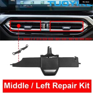BMW 車ミドルセンター AC エアコン ベント グリル クリップスライダーリペアキット 3/4シリーズ I3 I4 G20 G28 G26 BEV M3 G80 2022 + - i3 Middle Left Kit