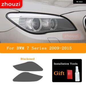 BMW F30 F31 G20 F10 F11 G30 F40 F32 F22 F36 F07 F34 G32 G11 G15 ヘッドライト ティントスモークブラックフィルム TPU ステッカー - 7 Series 09-15