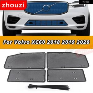 ボルボ ステンレス フロント グリル インサートネット防虫メッシュカバー トリム XC60 2018 2019 2020 スポーツ用 - 2
