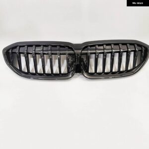 BMW フロントキドニー グリル レーシング グリル 3シリーズ G20 G21 G28 318I 320I 328I 330I 335I 2019-2022 アッパー バンパー フード ラジエーター - Glossy Black