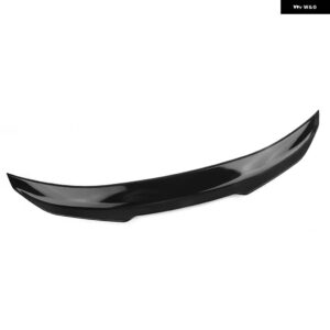 BMW 3シリーズ E92 E92 M3 クーペ 2ドア 330I 2006-2012 カーボンルック/グロスブラック PSM スタイル リア トランク スポイラー ウイン グリップ - Glossy Black