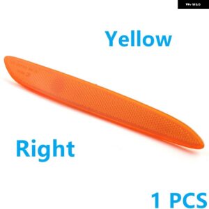 ジャガー 赤イエローリア バンパー サイド リフレクター ランプマーカー トリム XJ XJL XJR 2010-2017 - 1 PCS Yellow Right