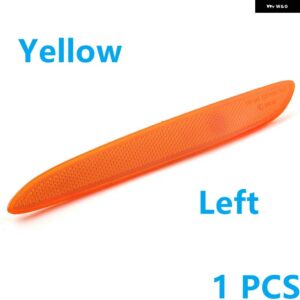 ジャガー 赤イエローリア バンパー サイド リフレクター ランプマーカー トリム XJ XJL XJR 2010-2017 - 1 PCS Yellow Left
