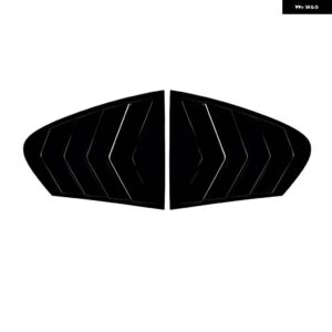 BMW リアウィンドウ サイドベント シャッタールーバーカバー 5シリーズ F10 520I 525I 528I 530I 535I 2011-2017 トリム ステッカー カーアクセサリー - Gloss Black