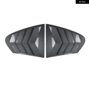 BMW リアウィンドウ サイドベント シャッタールーバーカバー 5シリーズ F10 520I 525I 528I 530I 535I 2011-2017 トリム ステッカー カーアクセサリー - Carbon Look