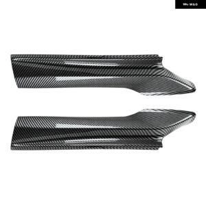 BMW 5シリーズ F10 F11 M スポーツ 520I 530I 2011-2017 カーボンルック/グロスブラックフロント バンパー サイドカバー スプリッター スポイラー キット - Carbon Fiber Look