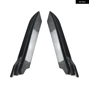 BMW リア バンパー サイドコーナー スポイラー カバー プレート プロテクター 3シリーズ E90 320I 325I 330I 335I 2005-2012 ベーススタンダード バージョン - Carbon Fiber Look