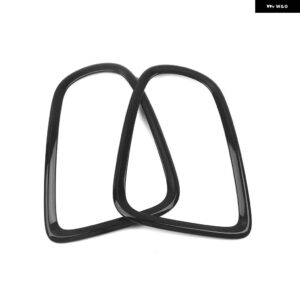 BMW ミニ R55/R56/R57/R58/R59 2007-2015 フロント ヘッドライト フレーム リアランプ ベゼル トリム グロスブラック ヘッドランプ カバー オーバーレイリム - 2pcs Rear
