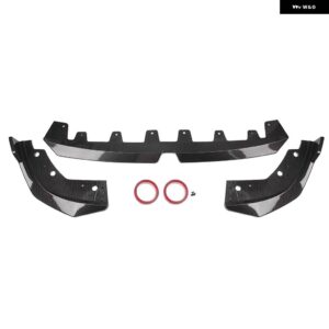 BMW フロント バンパー スポイラー リップ 3シリーズ G20 G21 2022.6-2024 330I セダン 4ドア車低カーボン外観 プロテクター スプリッター - Carbon Fiber Look