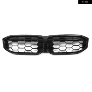 BMW フロントキドニー グリル 3シリーズ G20 G21 G28 2023 2024 LCI 320I 325I 330I 車アッパー バンパー フードメッシュ グリル カメラ穴 - black