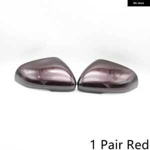 ジャガー XF XJ 2011-2019 サイドバックミラー カバー カーボンメッキ ウイング ミラー キャップ - 1 Pair Red
