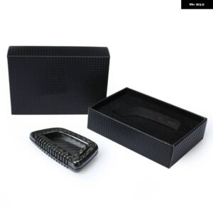 BMW カーボンキーシェルケース FOB カバー キャップ Xシリーズ X1 F48 X2 F39 X3 G01 X5 F15 X6 F16 F45 F46 G20 G30 G31 GT G32 G11 G12 - black