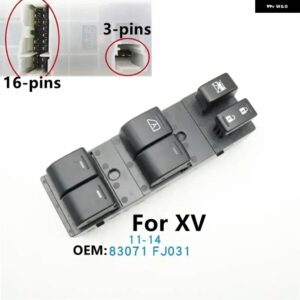 スバル アウトバック 04-20 レガシィ 04-14 XV 11-14 フロント左マスターパワーウィンドウリフター 制御 スイッチ ボタン - 83071-FJ031