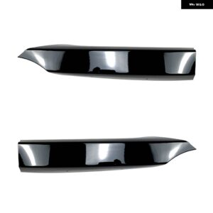BMW フロント バンパー サイドスプリッターカバー 1シリーズ E82 E88 M-TECH 2008-2013 車アンダー フォグランプ 吸気ベント トリム スポイラー リップ - Glossy Black