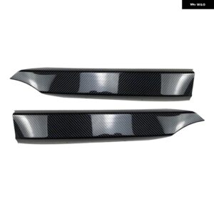 BMW フロント バンパー サイドスプリッターカバー 1シリーズ E82 E88 M-TECH 2008-2013 車アンダー フォグランプ 吸気ベント トリム スポイラー リップ - Carbon Fiber Look