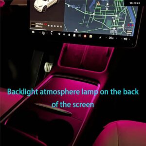 テスラ モデル3 モデルY インテリア ライトインナーライト環境ライト LED ライトストローパーメイク計器電源サドル - Screen light