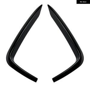 BMW フロント バンパー サイド エアベント スポイラー フォグライト インテーク フレーム カバー トリム 2シリーズ F22 F23 220I 230I M235I M スポーツ - Glossy Black