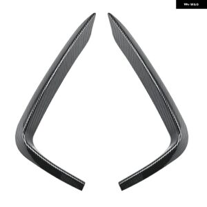 BMW フロント バンパー サイド エアベント スポイラー フォグライト インテーク フレーム カバー トリム 2シリーズ F22 F23 220I 230I M235I M スポーツ - Carbon Fiber Look