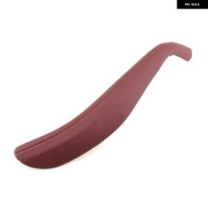 BMW 1個 インテリアドアプルハンドルカバー 革シェル 5シリーズ G30 G31 G38 F90 M5 2018-23 - Left-Red
