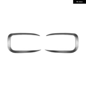 BMW フロント バンパー サイド エアベント カバー トリム 1シリーズ F20 F21 M スポーツ 2012-2019 フォグライト インテークフード フレーム カナード - matte silver