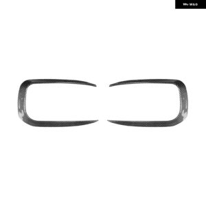 BMW フロント バンパー サイド エアベント カバー トリム 1シリーズ F20 F21 M スポーツ 2012-2019 フォグライト インテークフード フレーム カナード - Carbon Fiber Look