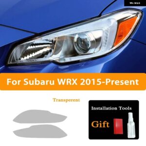 スバル レガシィ インプレッサ フォースター WRX BRZ アウトバック ヘッドライト フィルムフロントライトクリア TPU ステッカー アク - wrx　15-on