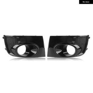 スバル インプレッサ WRX STI 2011-2014 ブラック フォグライト カバー トリム フロント バンパー サイドエアインテークベント - 2x　Left-Right